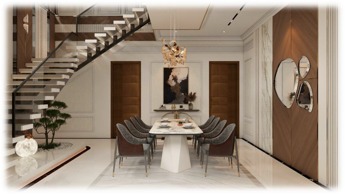 Dining and kitchen interior design